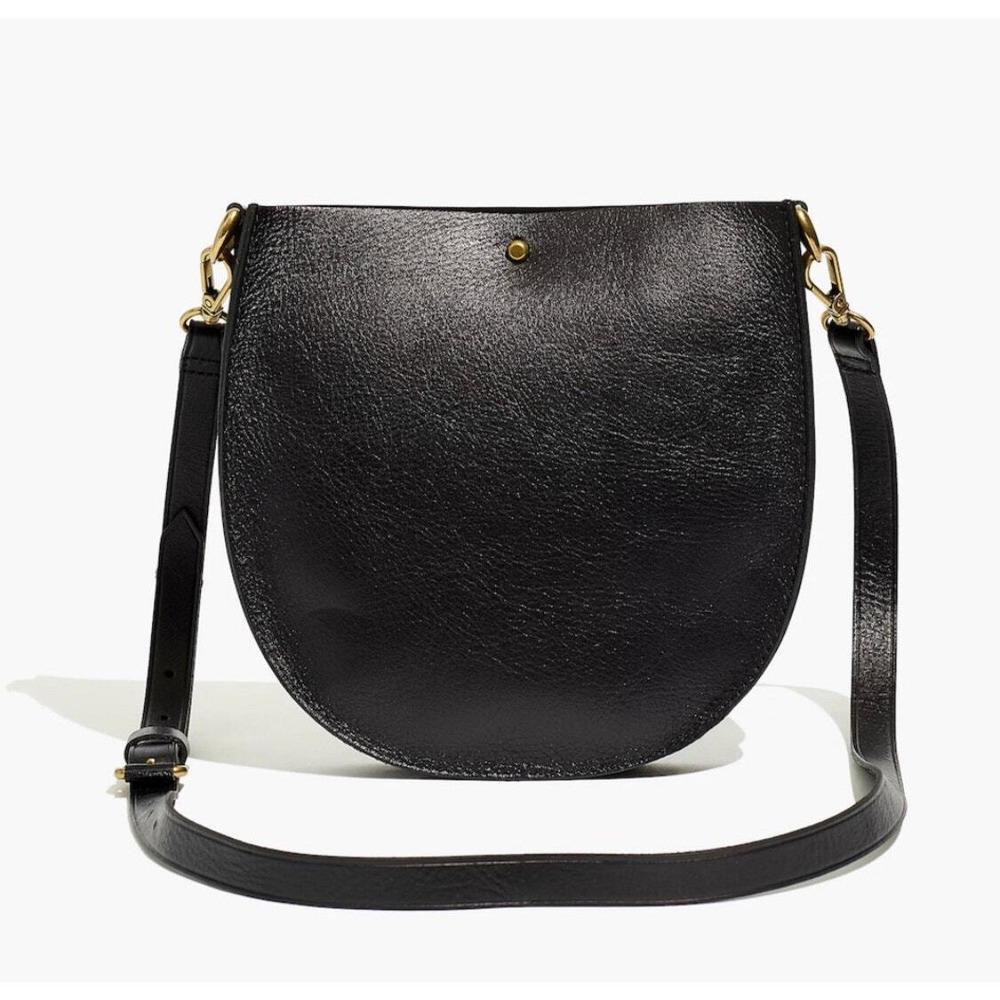 New Madewell Black The Small Transport Saddlebag Womens Crossbody Handbag